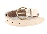 Vanzetti Pelle Cintura Slim Belt W85 Cream Avorio