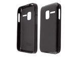 Caseroxx Cover Protettiva In Tpu Compatibile Con Alcatel 2008G, Custodia In Gomma Per Cellulare Nera