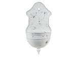 Portapiante Clayre & Eef 24X10X47 Cm Bianco Grigio Metallo