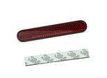Riflettore Adesivo A Forcella "Curved"" Arrotondato 85 X 13 X 8 Rosso"