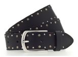 Mustang Pelle Cintura Rivet Leather Belt W110 Black Nero