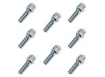 8X Bullone Ruota M14X1,5, Lunghezza Filettatura: 30 Mm, Collare Conico, SW17