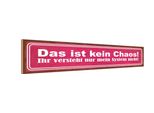 Vianmo Insegna In Legno 10X46 Cm Das Ist Kein Chaos Nur System