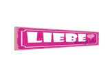 Vianmo Insegna In Legno 10X46 Cm Liebe Besiegt Alles Herz