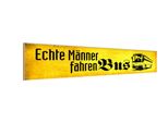 Vianmo Insegna In Legno 10X46 Cm Echte MäNner Fahren Bus