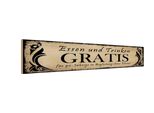 Vianmo Insegna In Legno 10X46 Cm Essen Gratis FüR 90-JäHrige