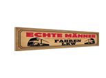 Vianmo Insegna In Legno 10X46 Cm Echte MäNner Fahren Lkw