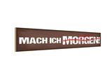 Vianmo Insegna In Legno 10X46 Cm Mach Ich Irgenwann Morgen