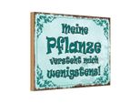 Vianmo Insegna In Legno 20X30 Cm Meine Pflanze Vesteht Mich