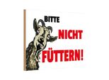 Vianmo Insegna In Legno 20X30 Cm Tiere Bitte Nicht FüTtern Ziege