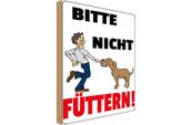 Vianmo Insegna In Legno 30X20 Cm Tiere Bitte Nicht FüTtern Hund