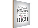 Vianmo Insegna In Legno 30X20 Cm Und Dann Traf Ich Dich Herz