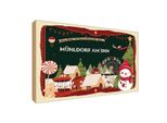 Vianmo Insegna In Legno 20X30 Cm Weihnachten MÜHldorf Am Inn
