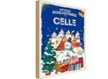 Vianmo Insegna In Legno 30X20 Cm WeihnachtsgrüßE Cellefest