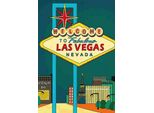Vianmo Insegna In Legno 18X12 Cm Welcome To Fabulous Las Vegas