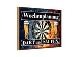 Vianmo Insegna In Legno 20X30 Cm Wochenplanung Dart Und Saufen