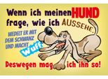 Vianmo Insegna In Legno 20X30 Cm Wenn Ich Meinen Hund Frage