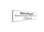 Vianmo Insegna In Legno 10X27 Cm Bitte Klingeln Keiner Aufmacht