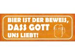 Vianmo Insegna In Legno 10X27 Cm Bier Ist Beweis Gott Liebt Uns