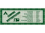 Vianmo Insegna In Legno 10X27 Cm Camping Wetterstation