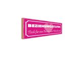 Vianmo Insegna In Legno 10X27 Cm Beziehungsstatus Tisch 1 Person