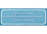 Vianmo Insegna In Legno 10X27 Cm Es Gibt Einen Jungen Mein Sohn