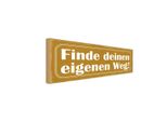 Vianmo Insegna In Legno 10X27 Cm Finde Deinen Eigenen Weg