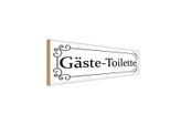 Vianmo Insegna In Legno 10X27 Cm GäSte-Toilette