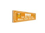 Vianmo Insegna In Legno 10X27 Cm Bier Beweis Gott Liebt Uns
