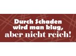 Vianmo Insegna In Legno 10X27 Cm Durch Schaden Wird Man Klug