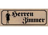 Vianmo Insegna In Legno 10X27 Cm Herren Zimmer Toilette