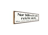 Vianmo Insegna In Legno 10X27 Cm HüBsch Sein Reicht Nicht Wein