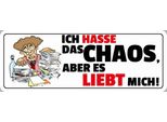 Vianmo Insegna In Legno 10X27 Cm Ich Hasse Das Chaos