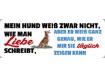 Vianmo Insegna In Legno 10X27 Cm Hund Zeigt TäGlich Seine Liebe