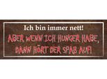 Vianmo Insegna In Legno 10X27 Cm Ich Nett Aber Wenn Ich Hunger