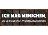 Vianmo Insegna In Legno 10X27 Cm Ich Mag Menschen Die Gepflegt