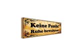 Vianmo Insegna In Legno 10X27 Cm Keine Panik Ruhe Bewahren