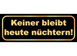 Vianmo Insegna In Legno 10X27 Cm Keiner Bleibt Heute NüChtern