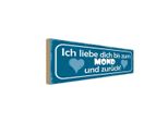 Vianmo Insegna In Legno 10X27 Cm Ich Liebe Dich Bis Zum Mond