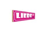 Vianmo Insegna In Legno 10X27 Cm Liebe Besiegt Alles Herz