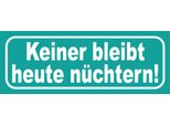Vianmo Insegna In Legno 10X27 Cm Keiner Bleibt Heute NüChtern