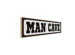 Vianmo Insegna In Legno 10X27 Cm Man Cave