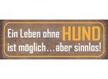 Vianmo Insegna In Legno 10X27 Cm Leben Ohne Hund Ist Sinnlos