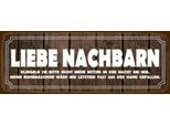 Vianmo Insegna In Legno 10X27 Cm Liebe Nachbarn Klingeln Sie