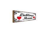 Vianmo Insegna In Legno 10X27 Cm Libelingsmann Herz
