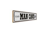 Vianmo Insegna In Legno 10X27 Cm The Man Cave Bier