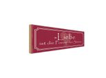 Vianmo Insegna In Legno 10X27 Cm Liebe Ist Die Poesie Der Sinne