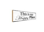 Vianmo Insegna In Legno 10X27 Cm This Is My Happy Place