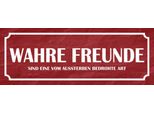 Vianmo Insegna In Legno 10X27 Cm Wahre Freunde
