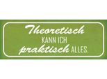 Vianmo Insegna In Legno 10X27 Cm Theoretisch Kann Ich Praktisch